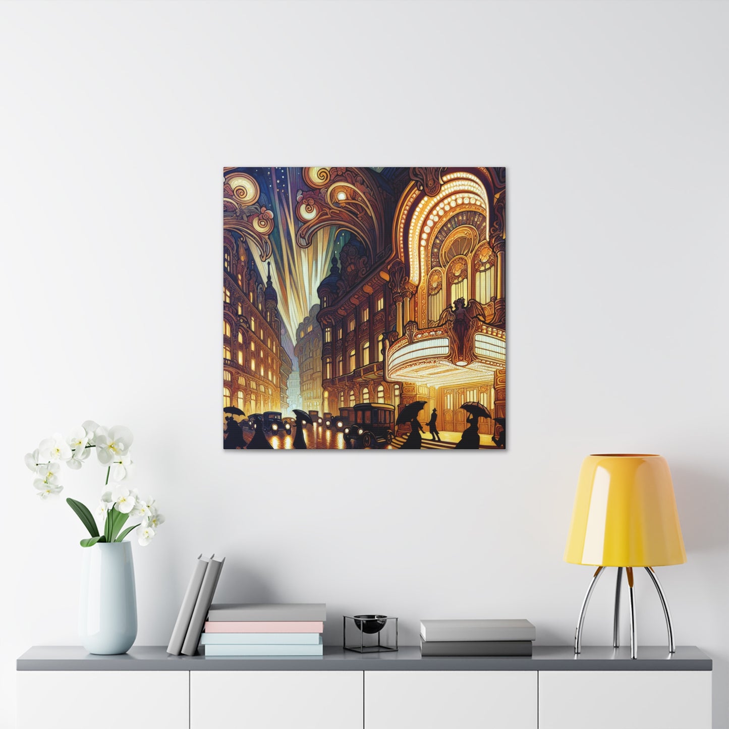 Enigmatic City Lights - Canvas