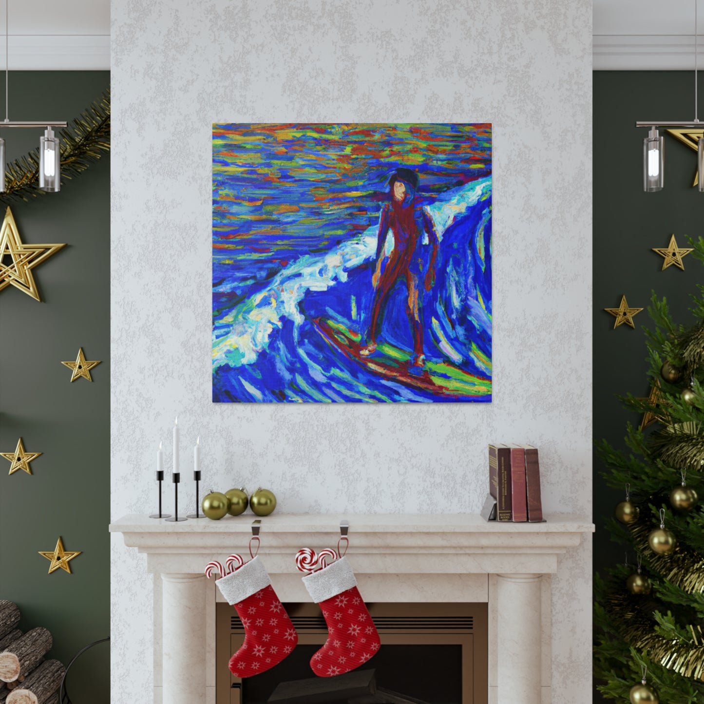 Surf's Up Impressionism - Canvas