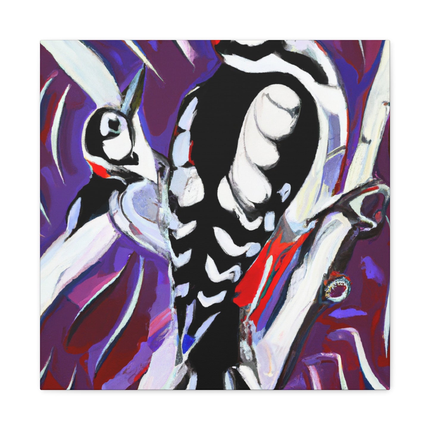 Downy Woodpecker Dreaming - Canvas