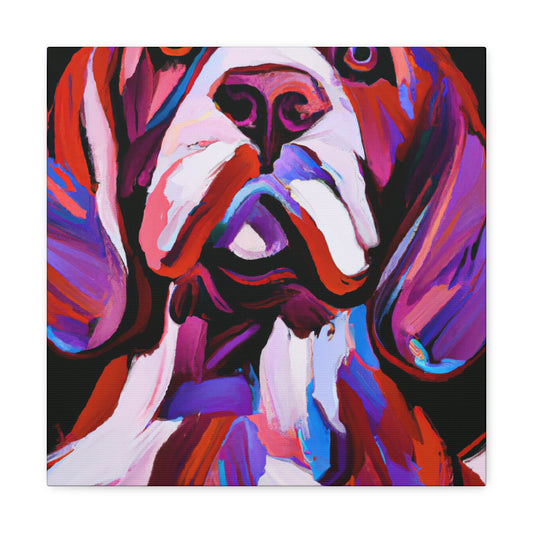 "Spaniel in Art Deco" - Canvas