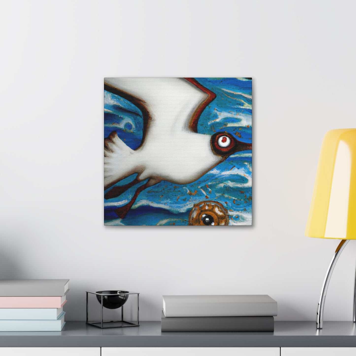 "Seagull in Heaven's Light" - Canvas