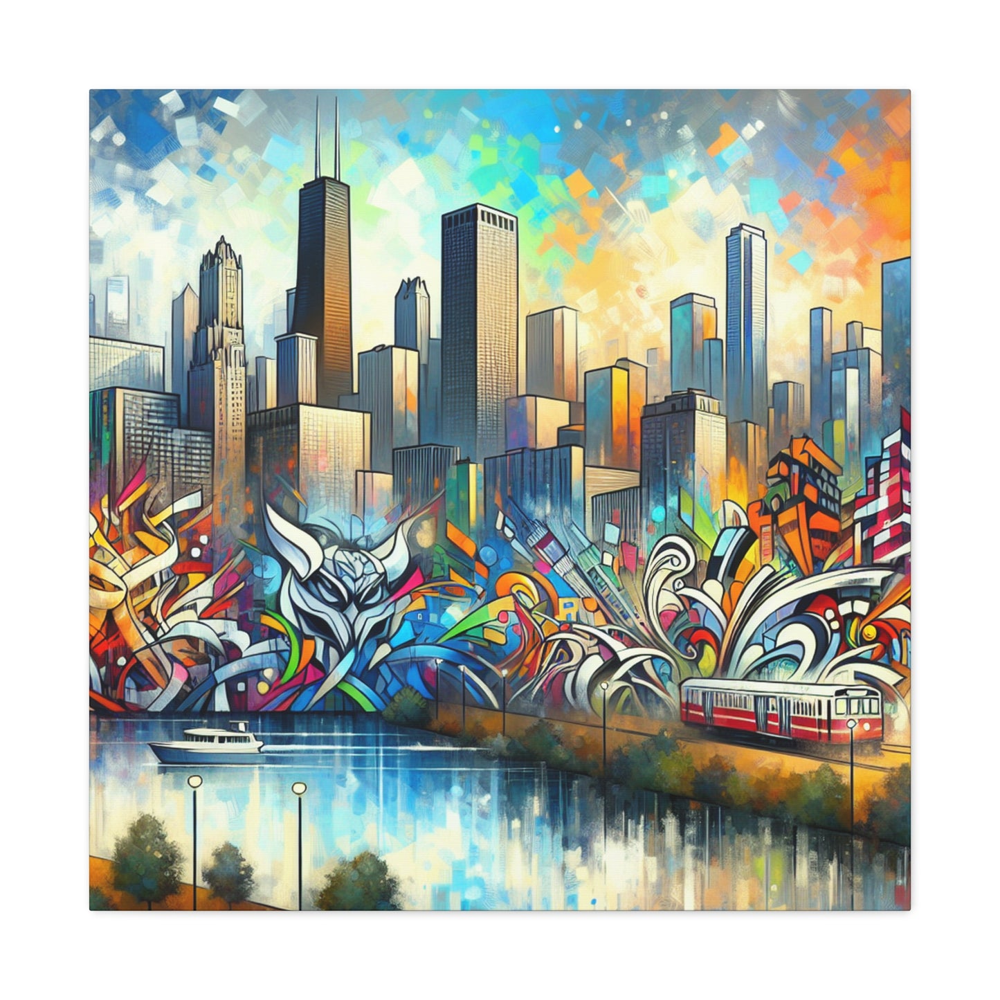 "Urban Dreams Unleashed" - Canvas