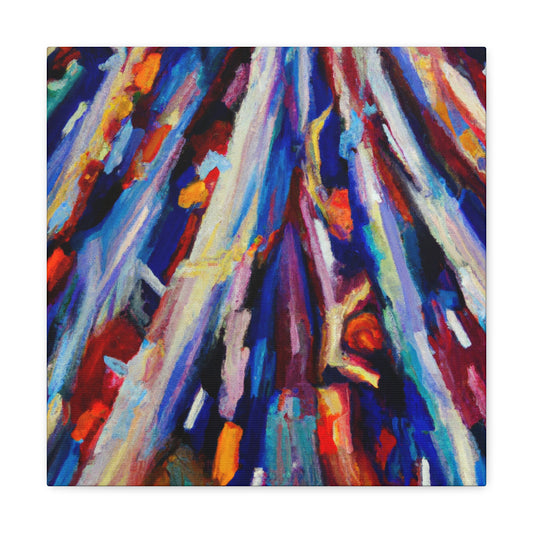 "Christmas Lights Abstraction" - Canvas