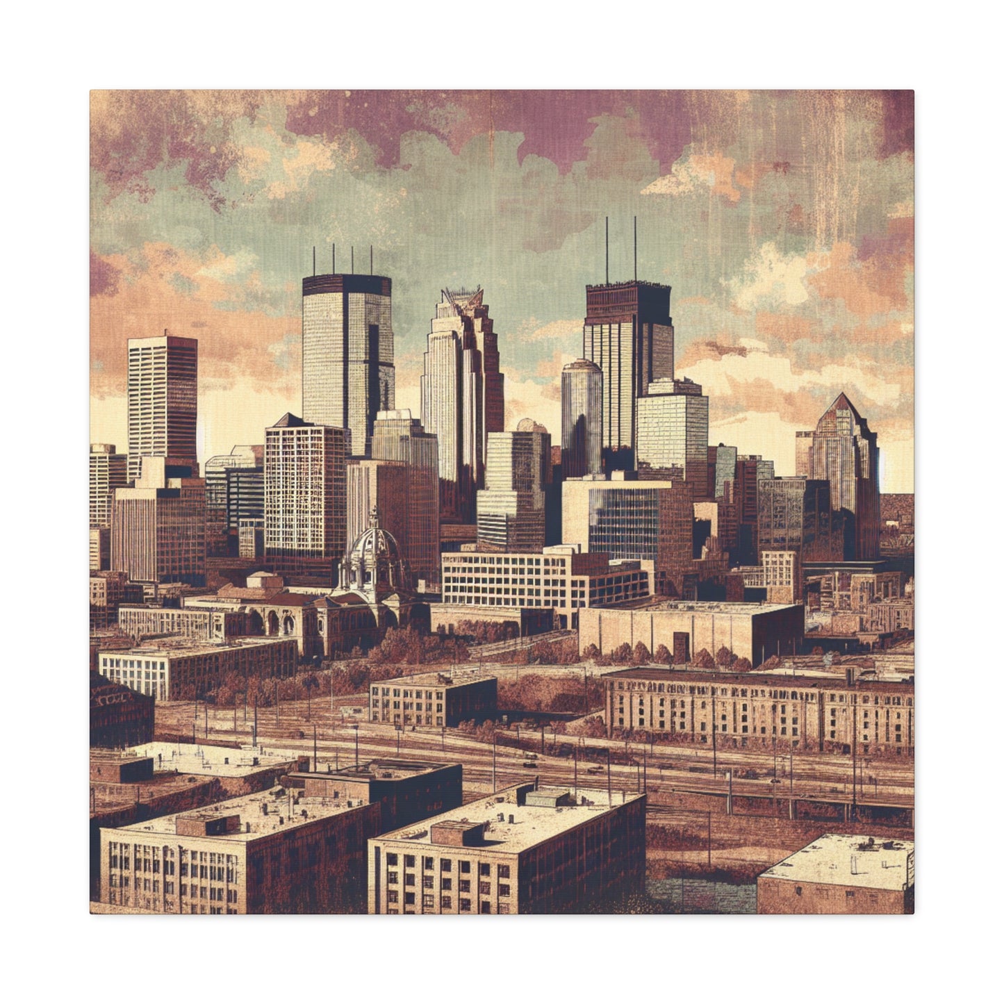 Urban Magnificence Unveiled - Canvas