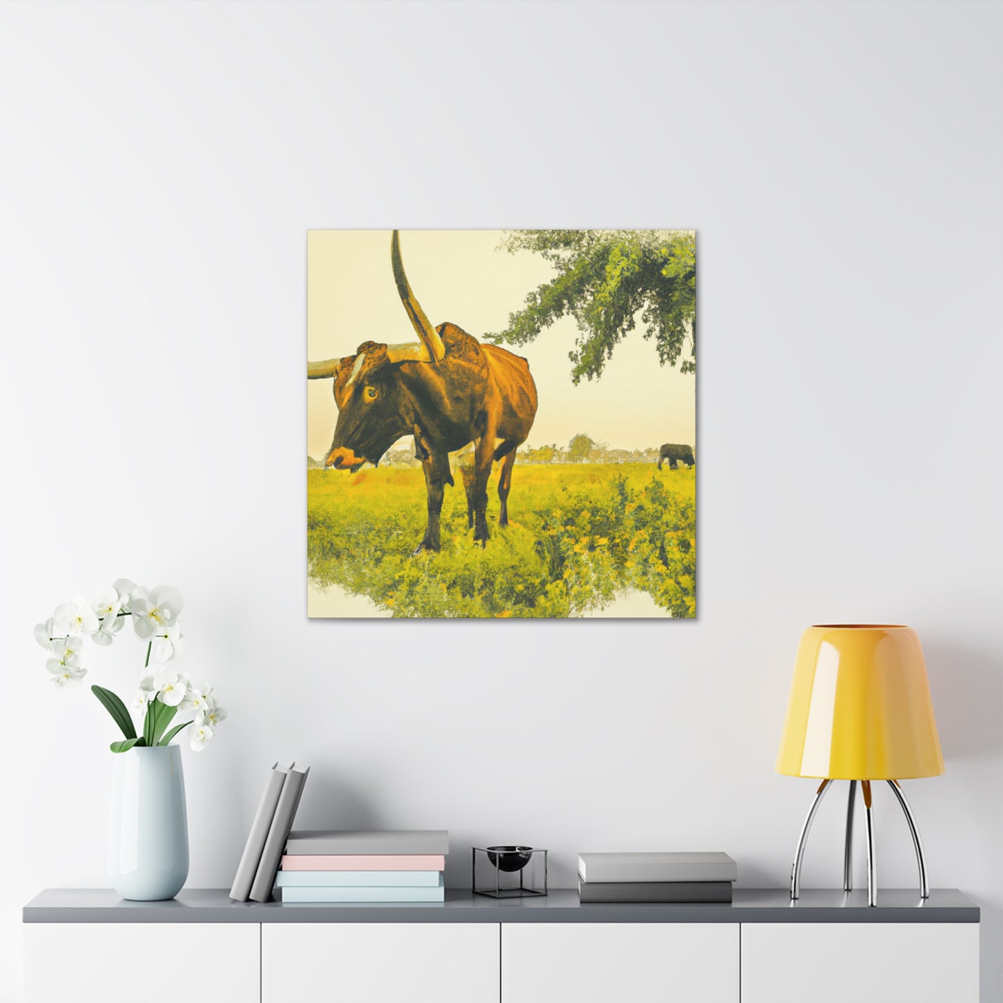 Lone Star Longhorns - Canvas