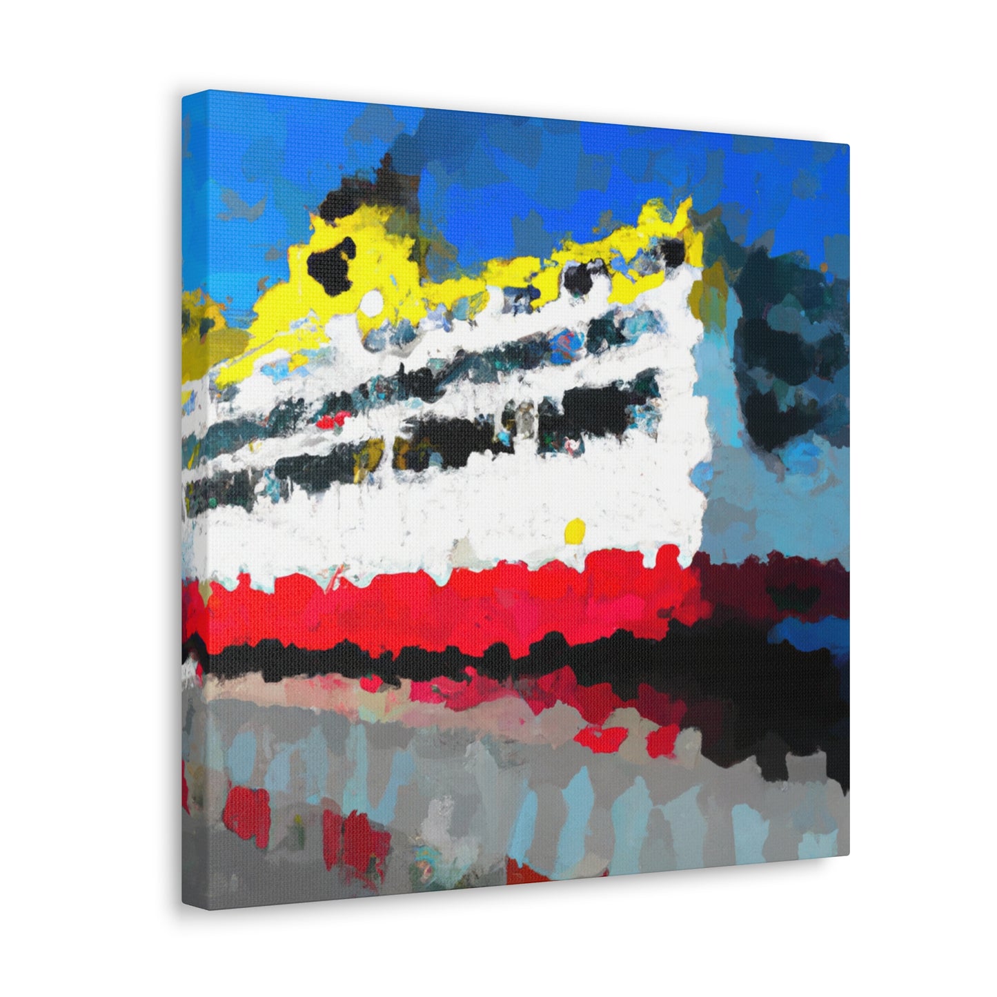 Ferry by Moonlight. - Canvas