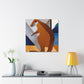 Wallaby in Art Deco - Canvas