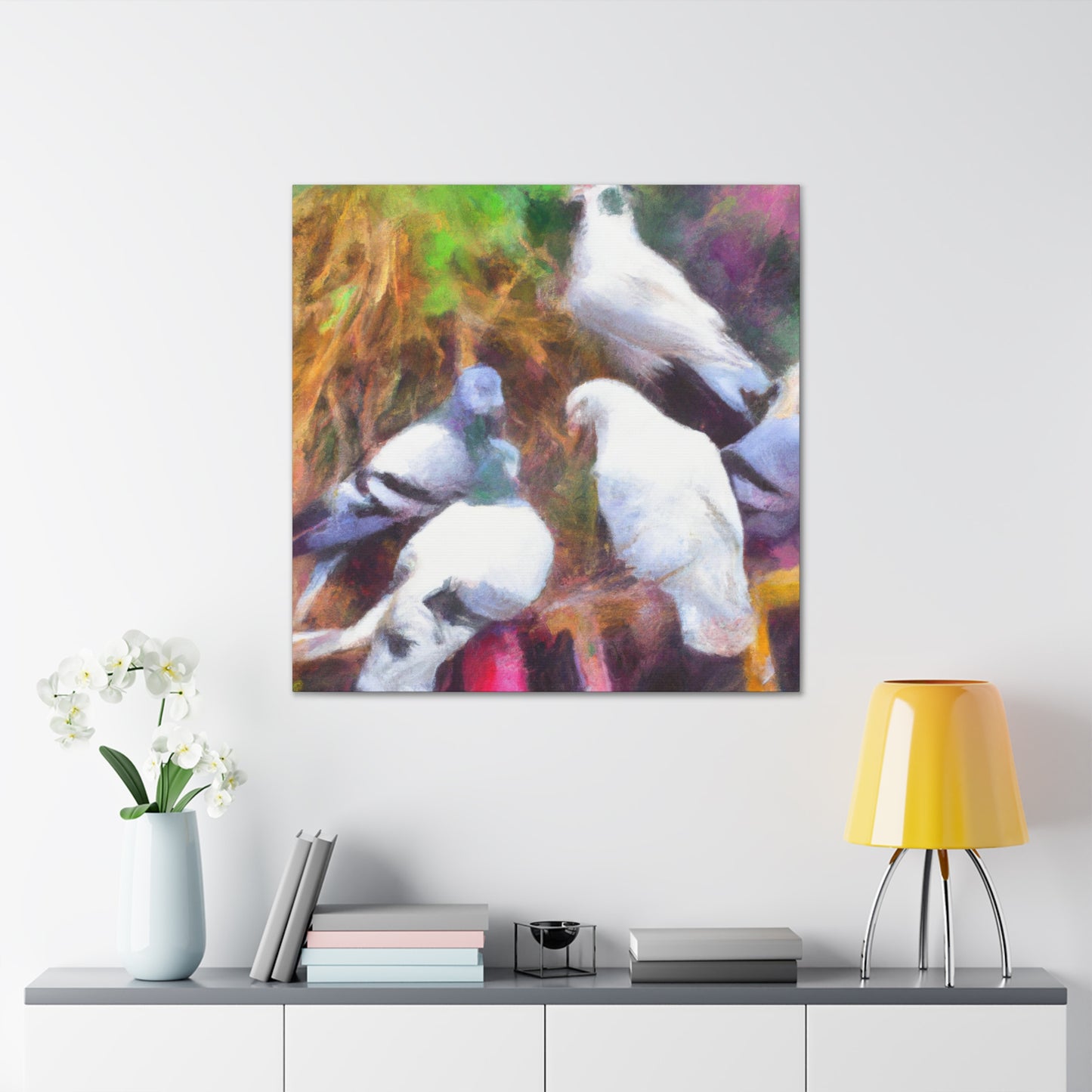 Pigeon in Impressionism - Canvas