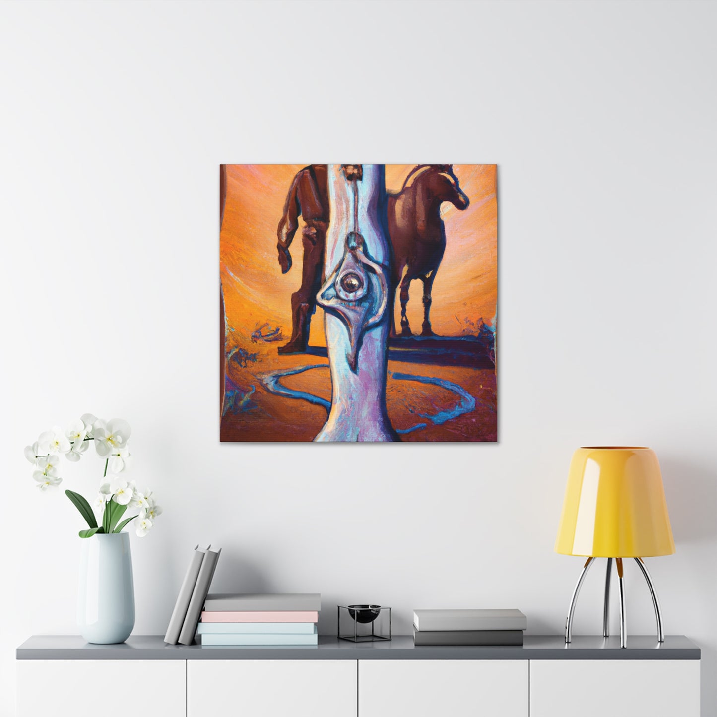 The Hitching Post Vignette - Canvas