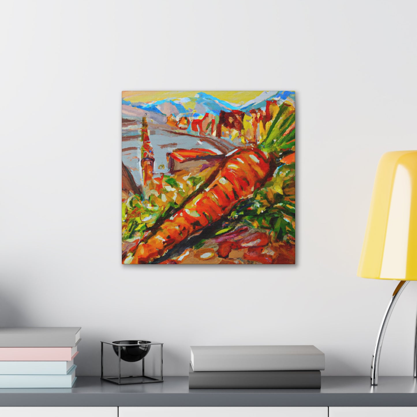 Carrots in Monet Style - Canvas