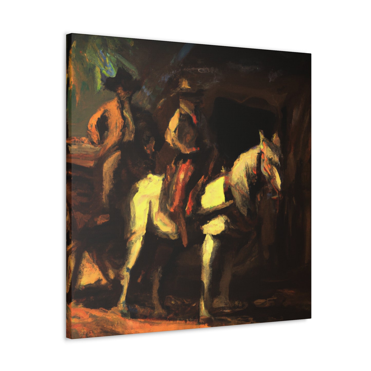 Stagecoach at Dawn - Canvas