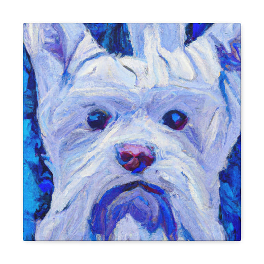 Maltese Dreaming Portrait - Canvas