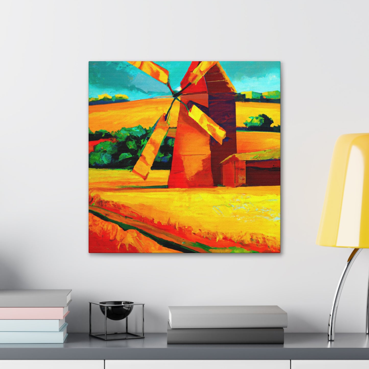 "Windmill on the Horizon" - Canvas