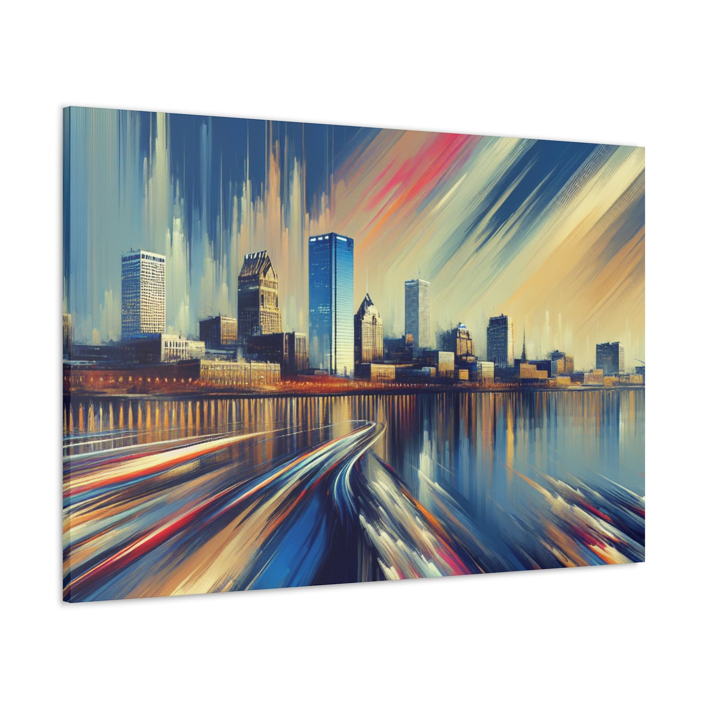 Brew City Boundaries Transformed - Canvas