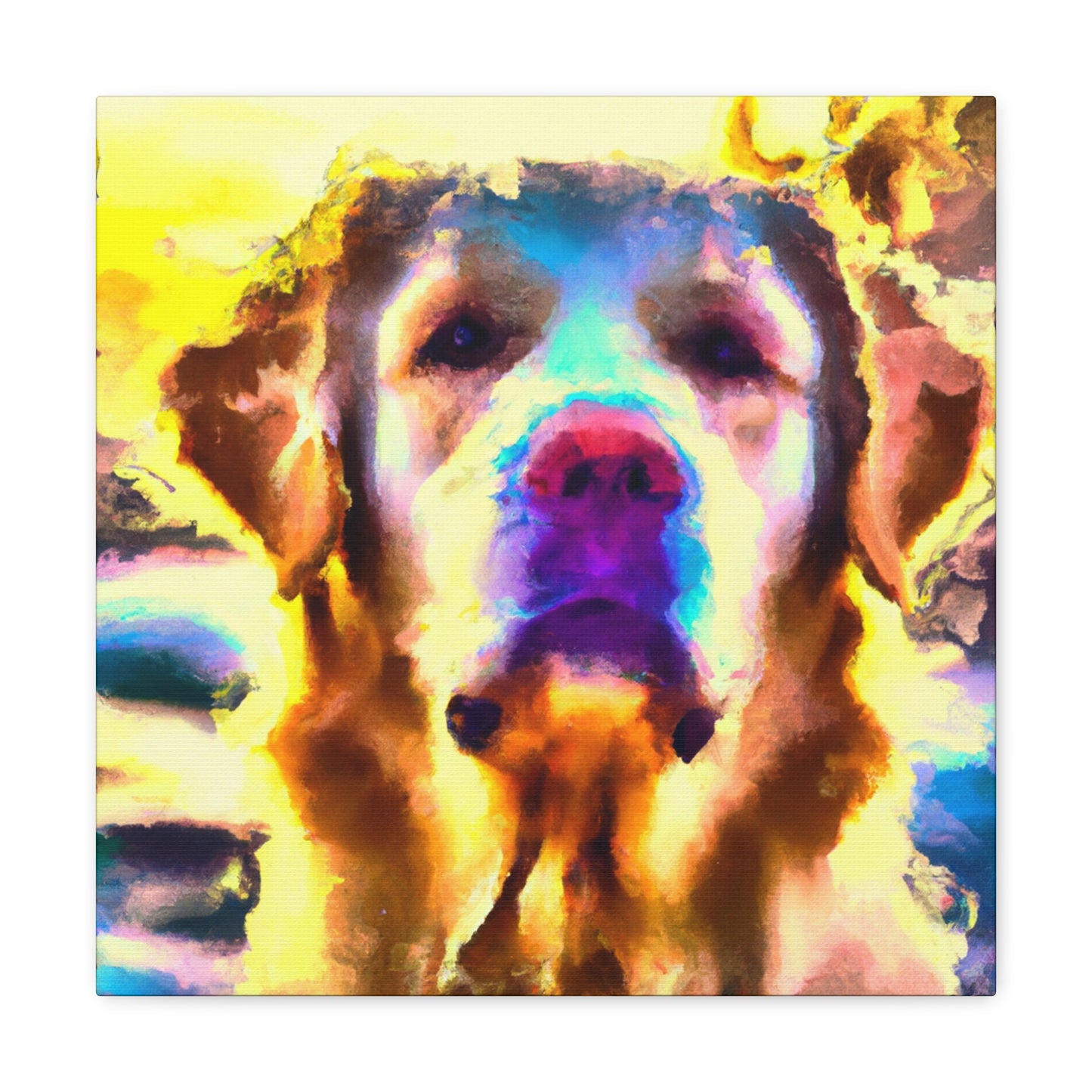 "Retriever's Golden Joy" - Canvas