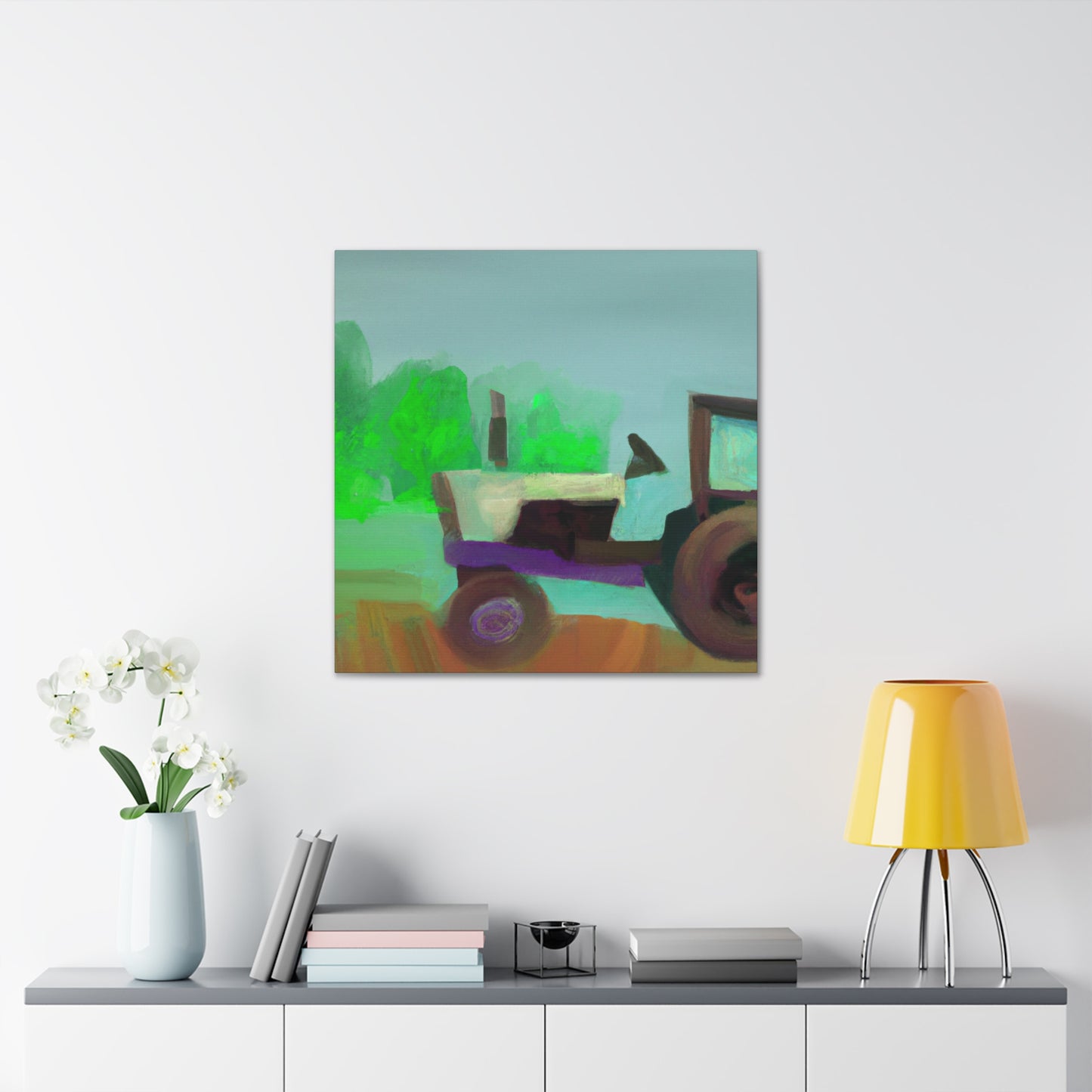 Tractor in Abstraction - Canvas