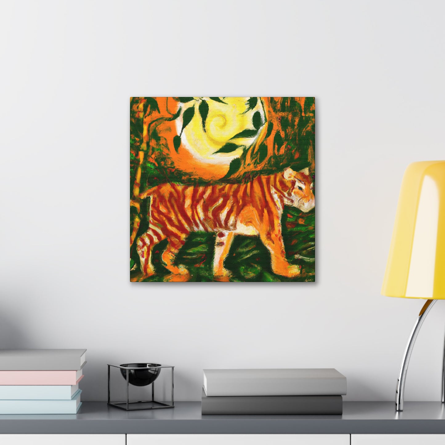 Tiger in Art Nouveau - Canvas