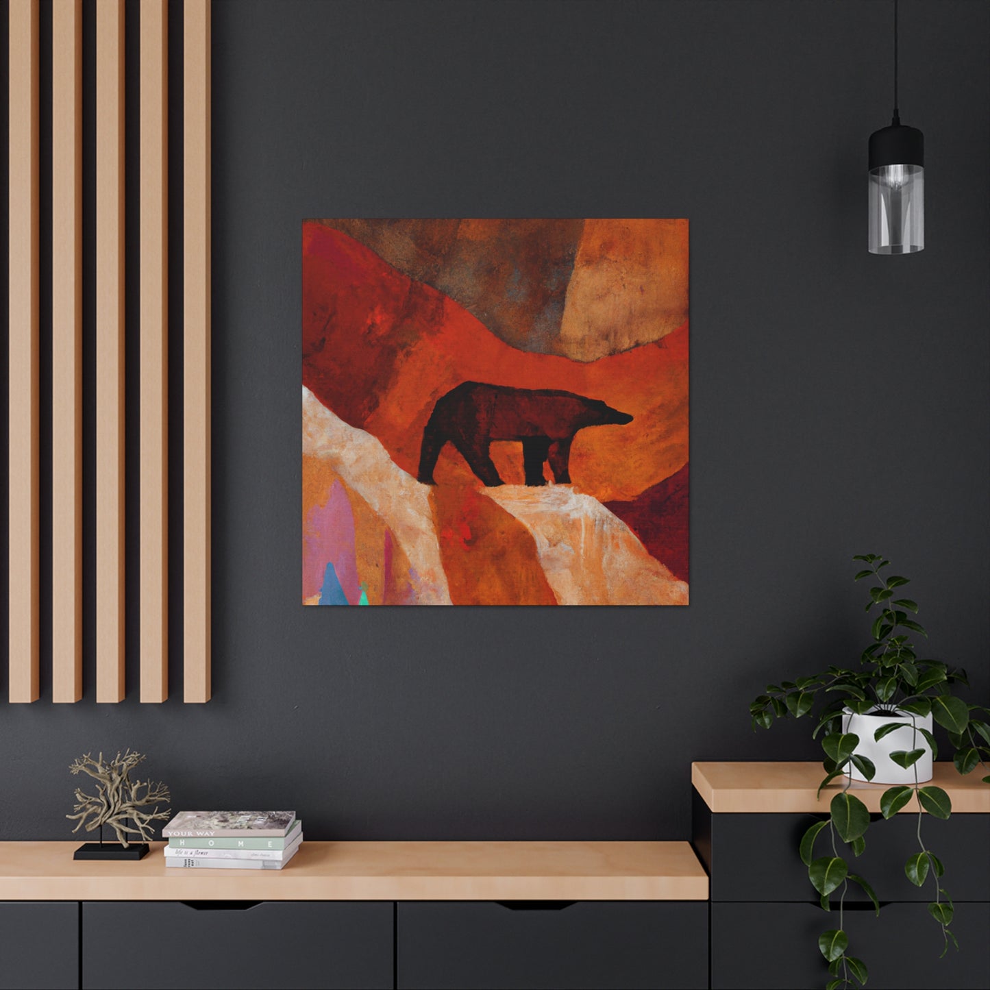 "Brown Bear Expressionism" - Canvas