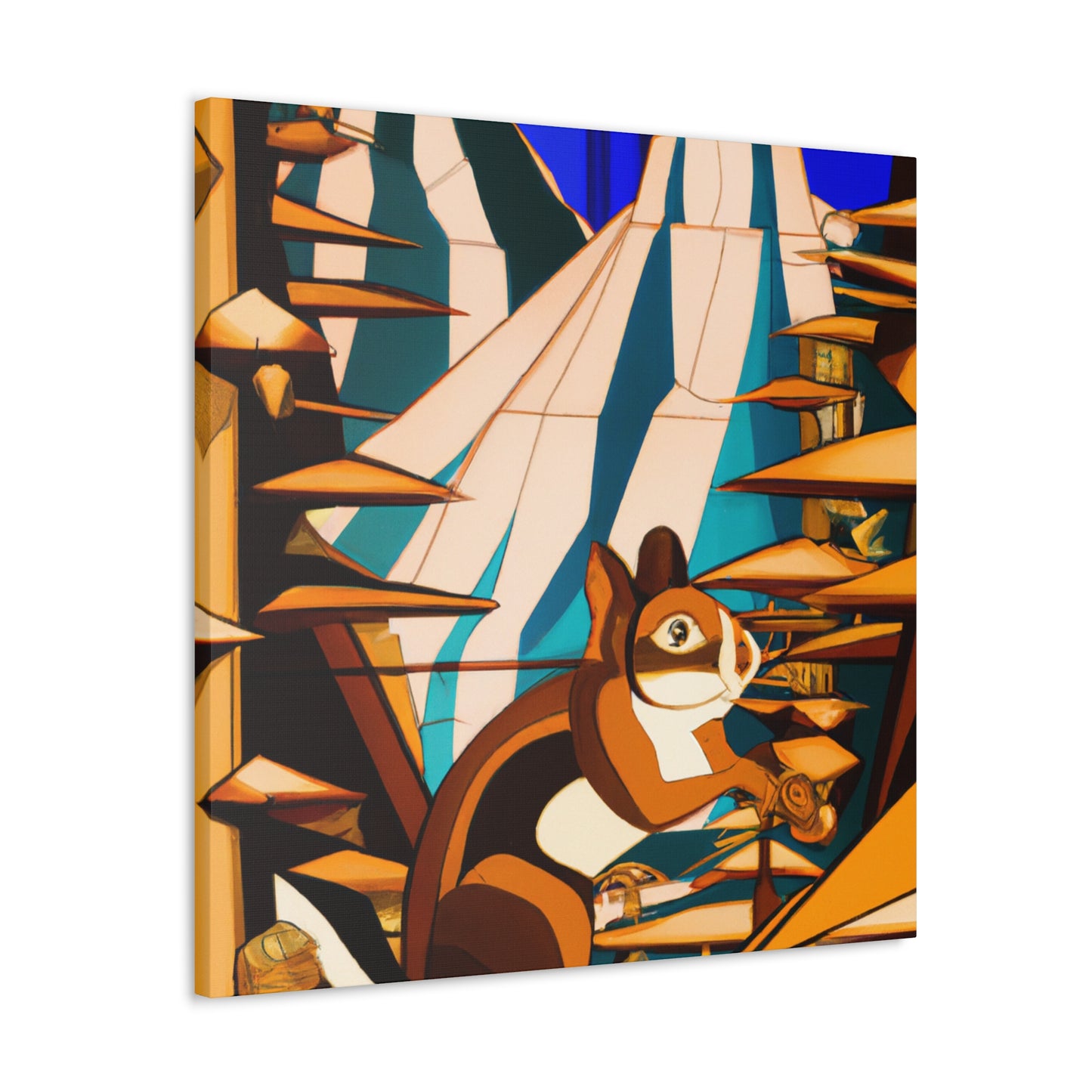 "Chipmunk's Deco Dance" - Canvas