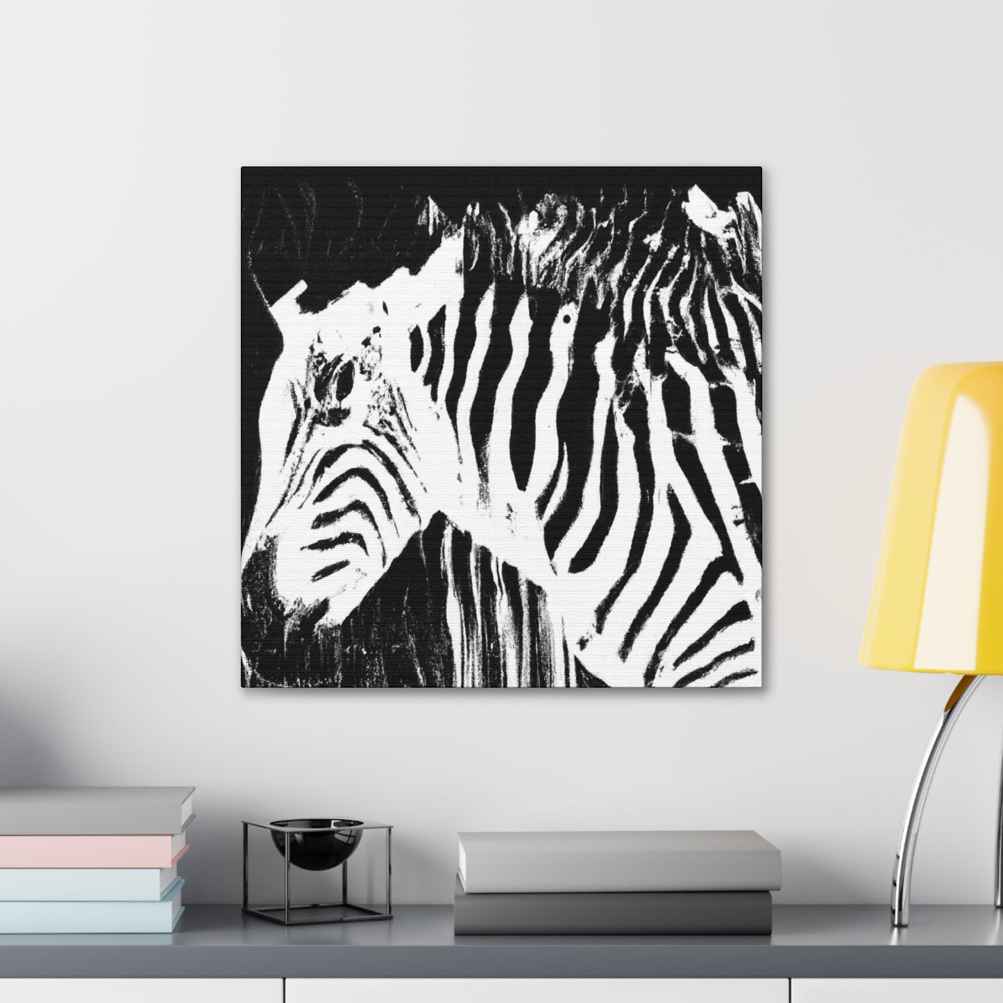 "Zebra Abstract Expressionism" - Canvas