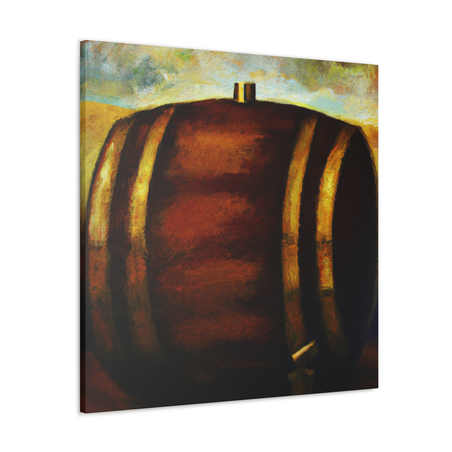 "Whiskey Barrell Slumbering" - Canvas