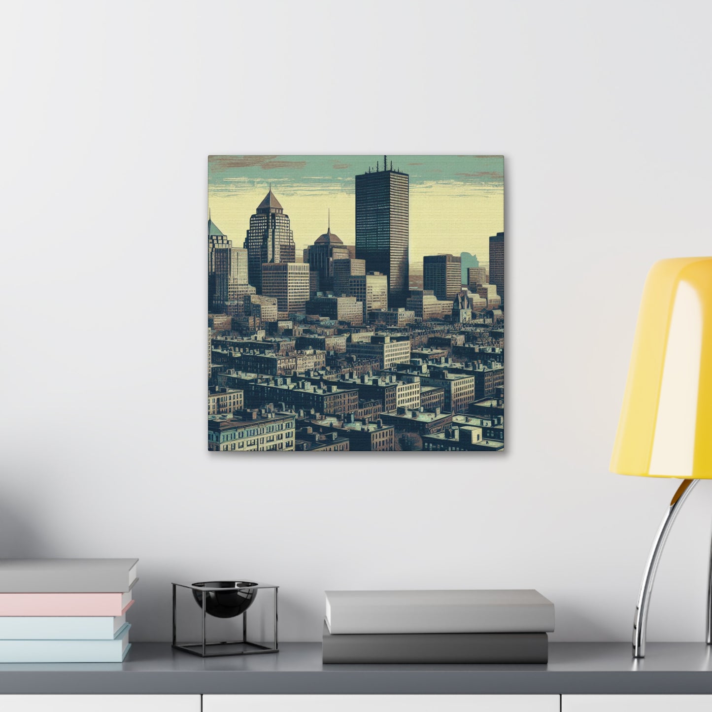 "Revolutionary Boston's Urban Canvas" - Canvas