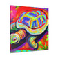 "Tortoise in Impressionism" - Canvas