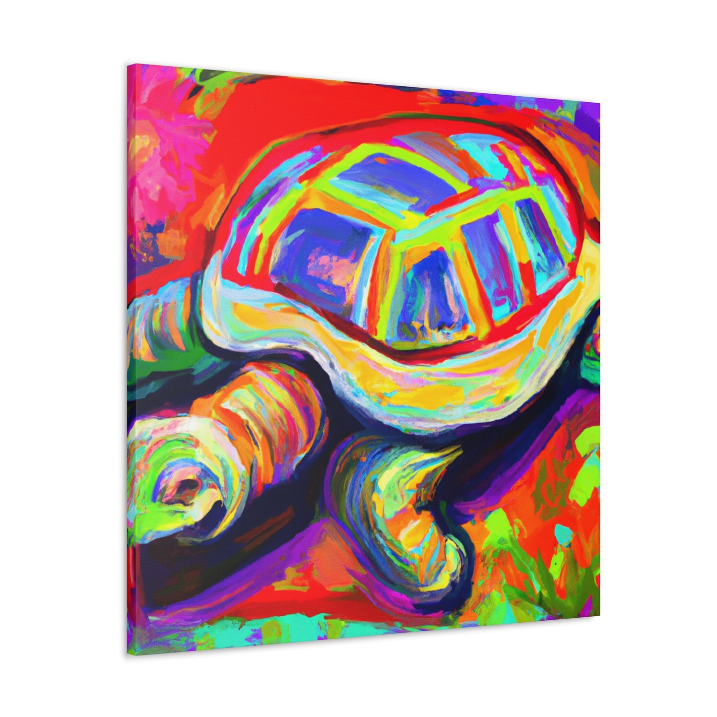 "Tortoise in Impressionism" - Canvas