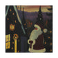 Santa's Winter Scene - Canvas