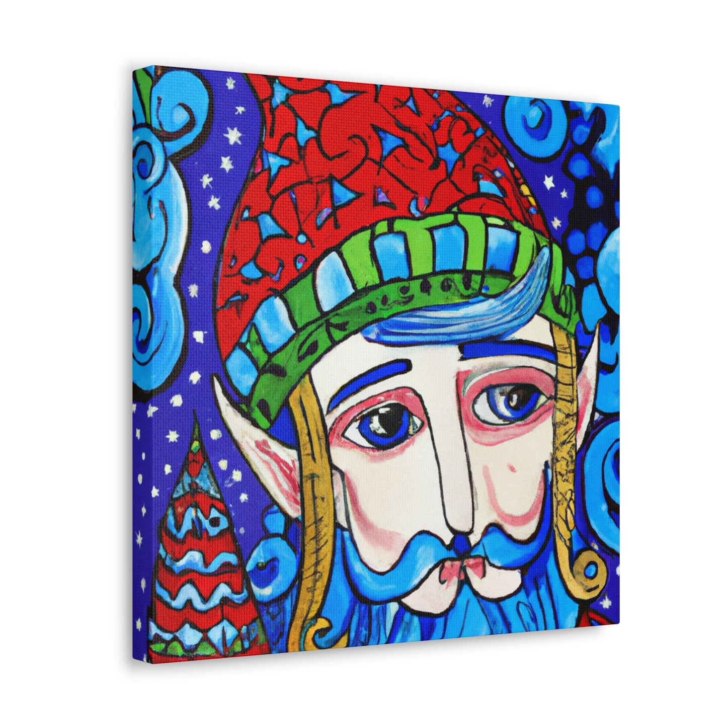 "Elf with a Flying Hat" - Canvas