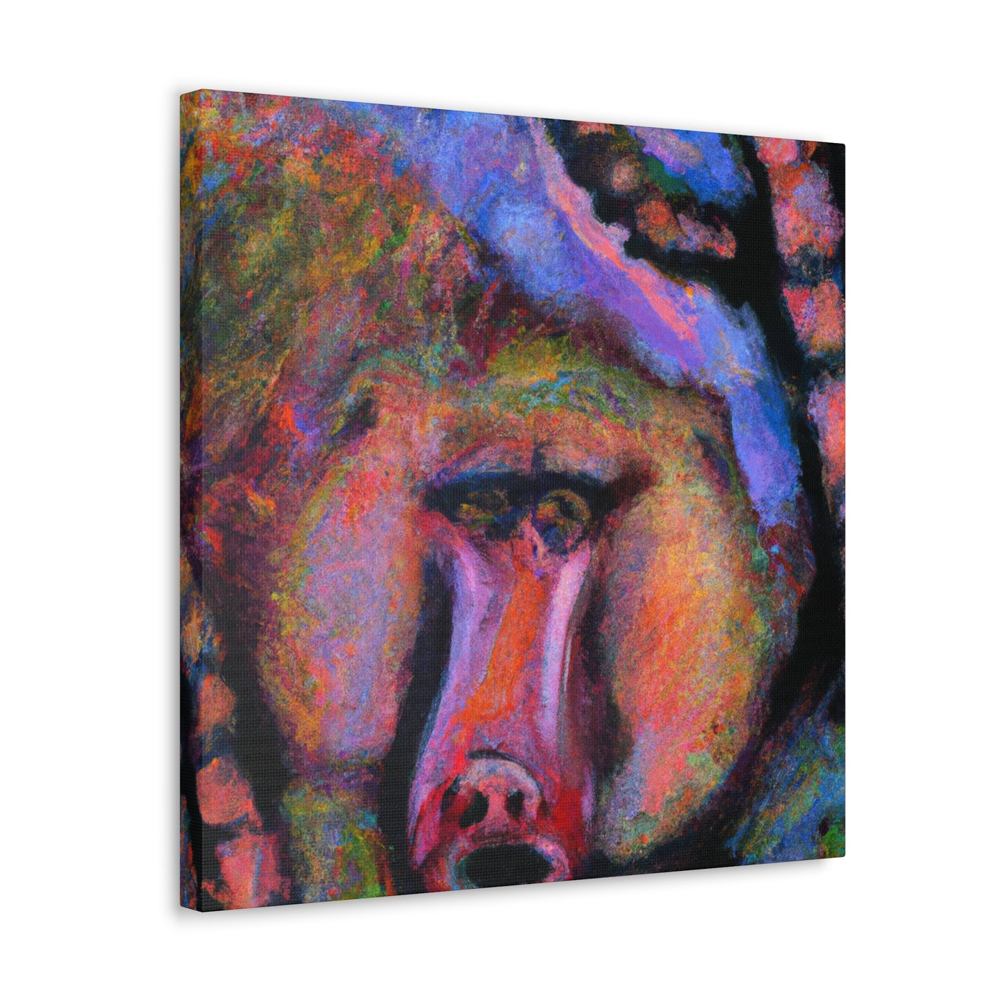 "Baboon in Abstract Form" - Canvas