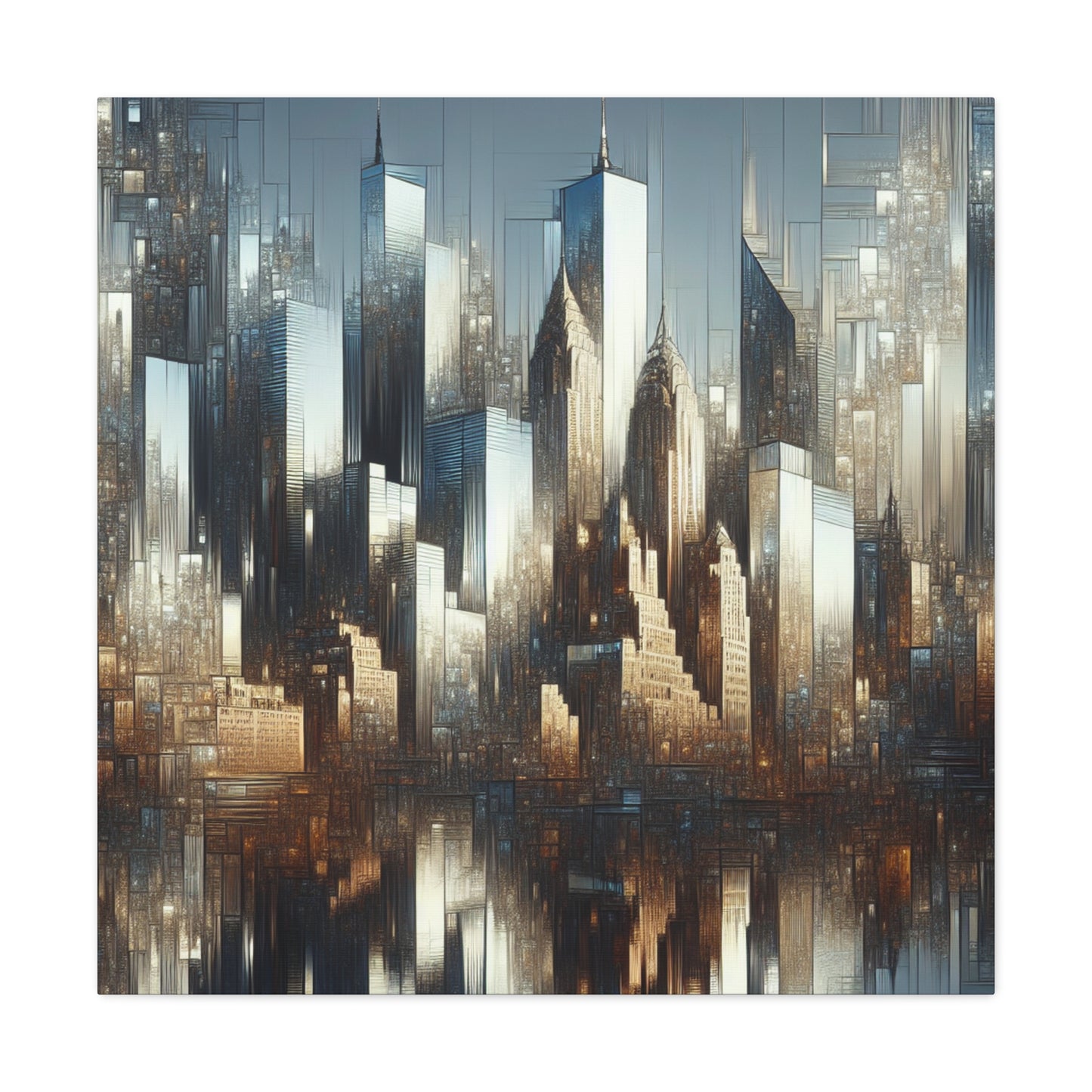 "Urban Symphony in Motion" - Canvas