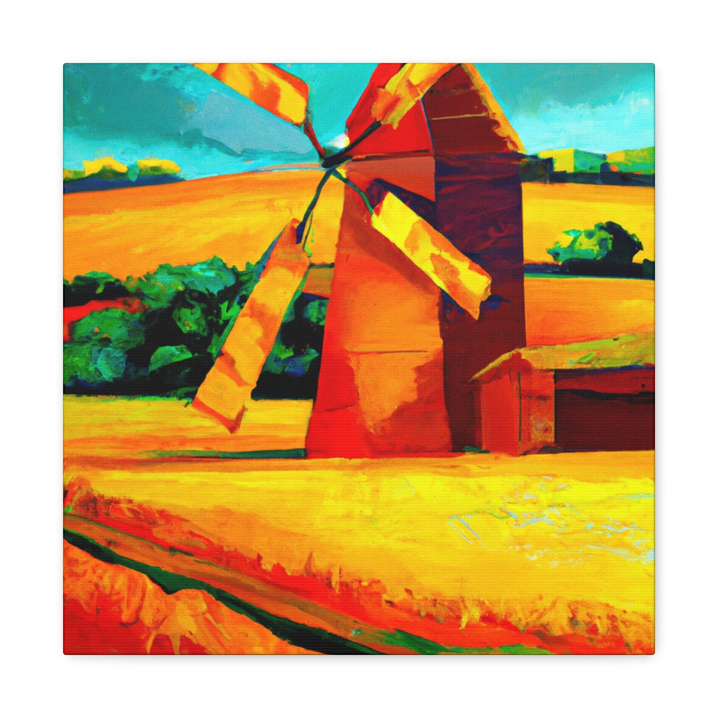 "Windmill on the Horizon" - Canvas