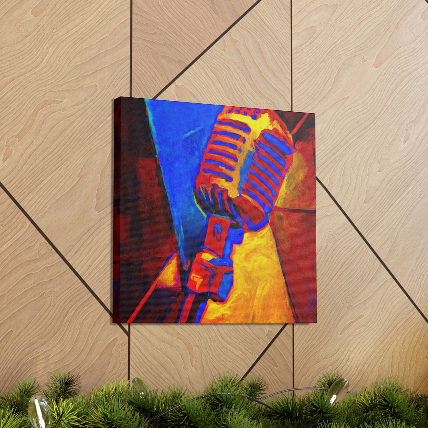 "Mic in Motion" - Canvas