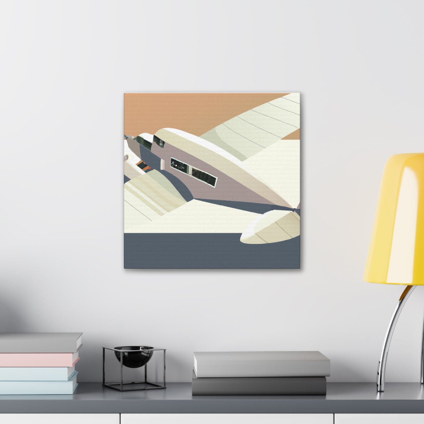 "Vintage Aviation Splendor" - Canvas