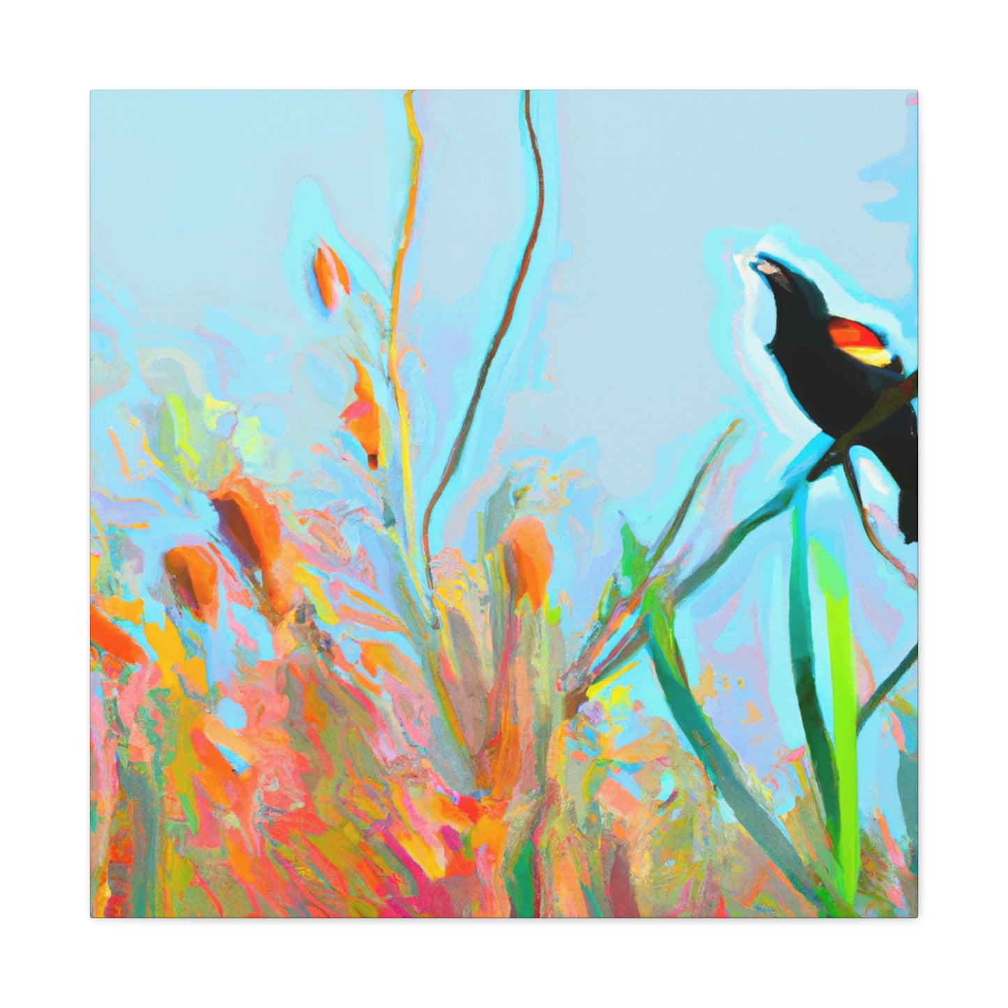 Red-Winged Blackbird Dance - Canvas