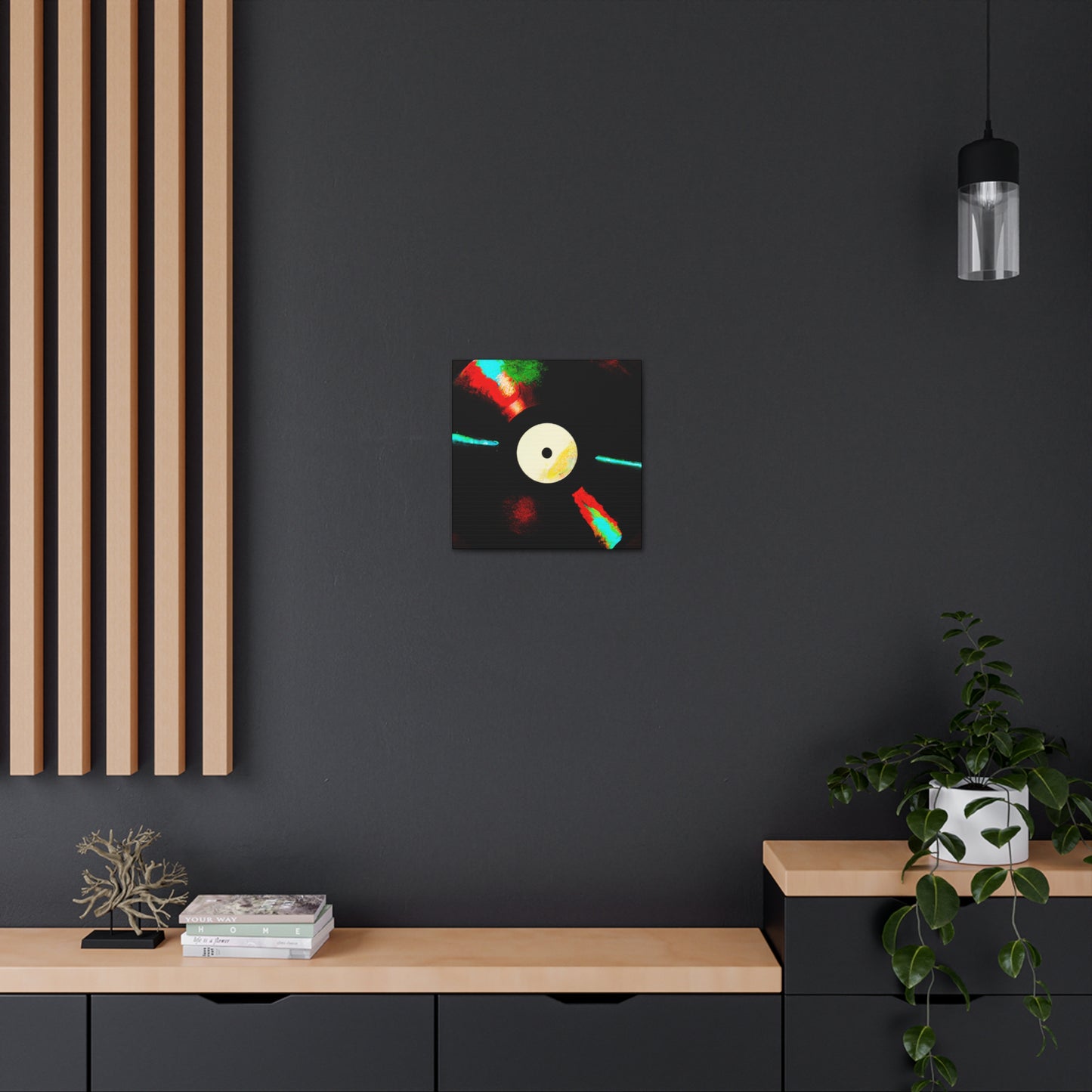 "Vinyl Record Symphony" - Canvas