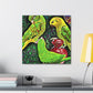 "Conures in Heavens Haze" - Canvas