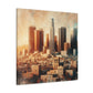 "Cityscape Memories Unveiled" - Canvas