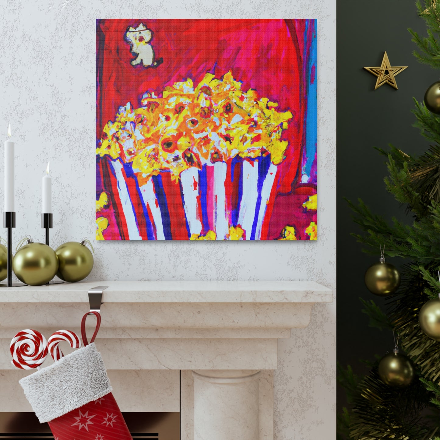 "Popcorn in Abstraction" - Canvas