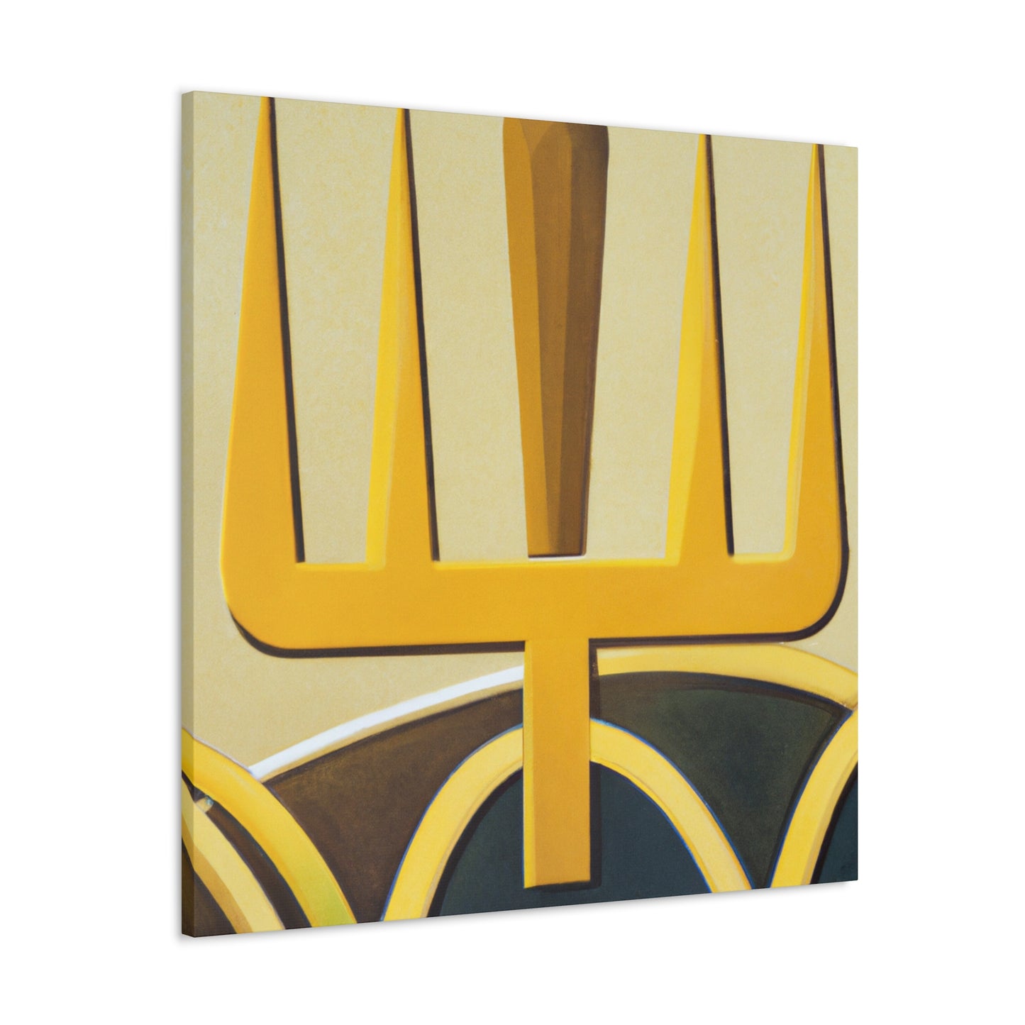 Golden Pitchfork Gleam - Canvas