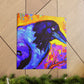 "Crow in Technicolor Dream" - Canvas