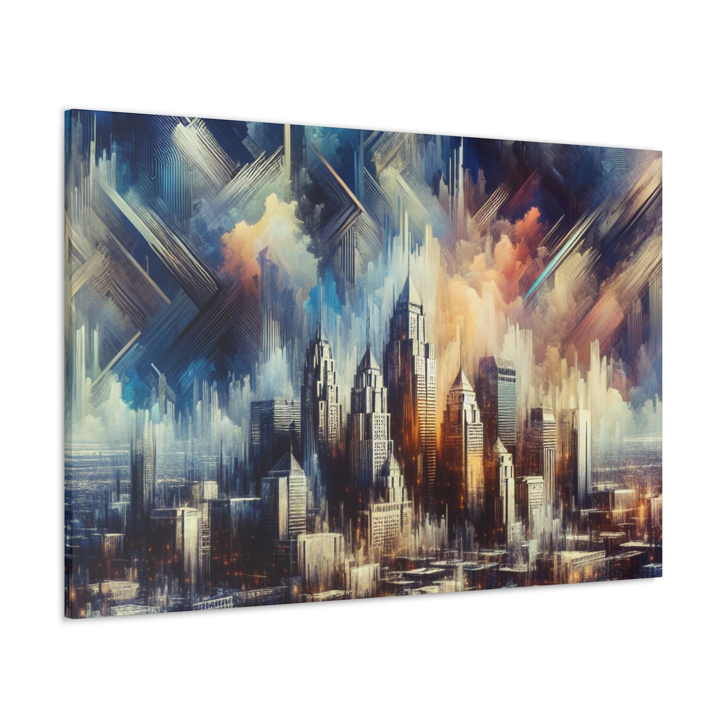 "Urban Serenity Unveiled" - Canvas