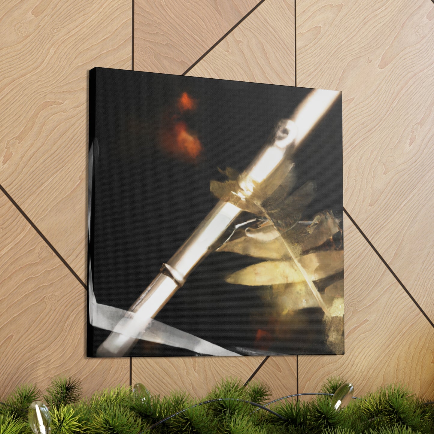 Playing Flute Musically - Canvas