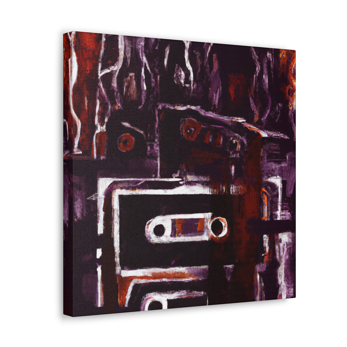 "Cassette Tape Collage" - Canvas