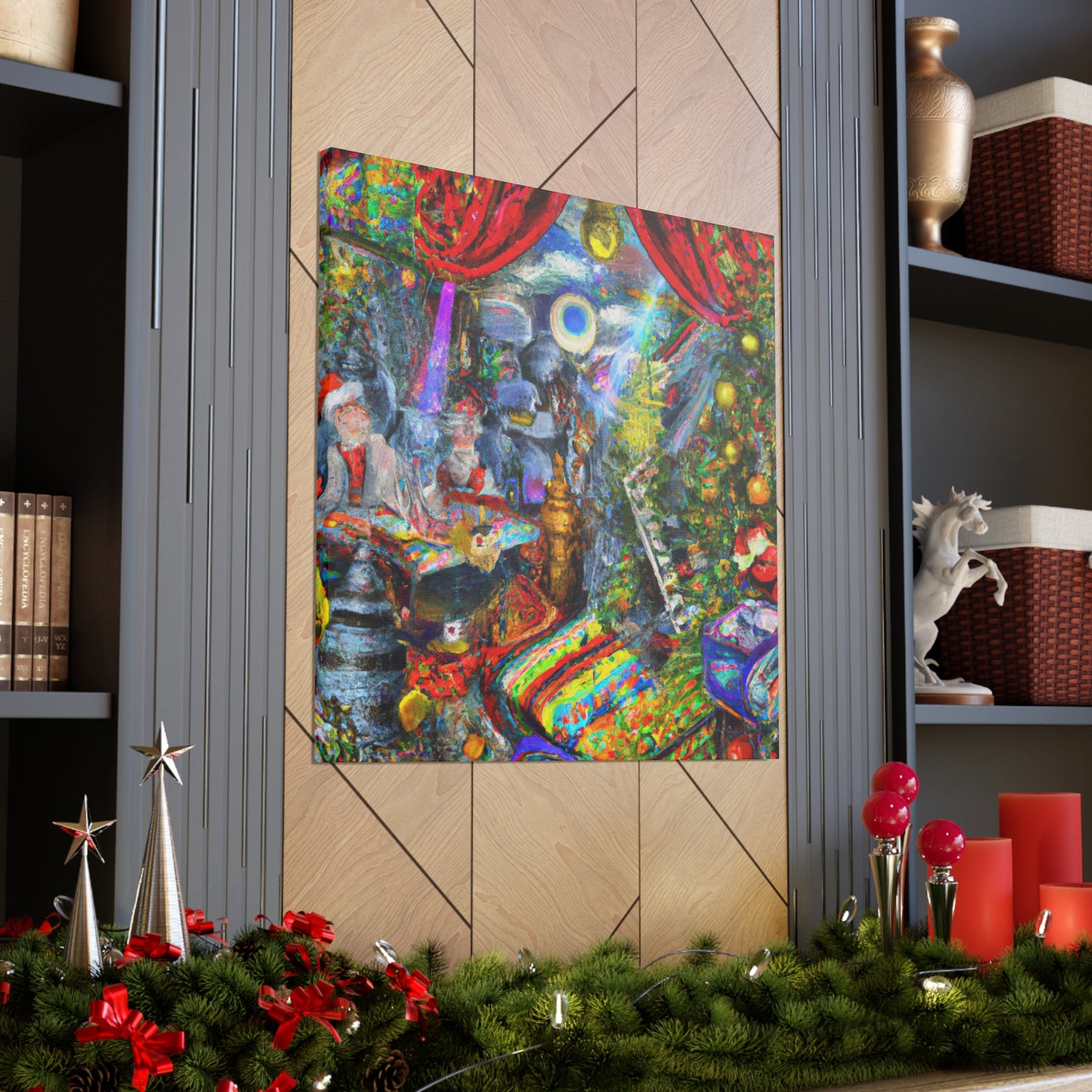 Santa's Surreal Workshop - Canvas