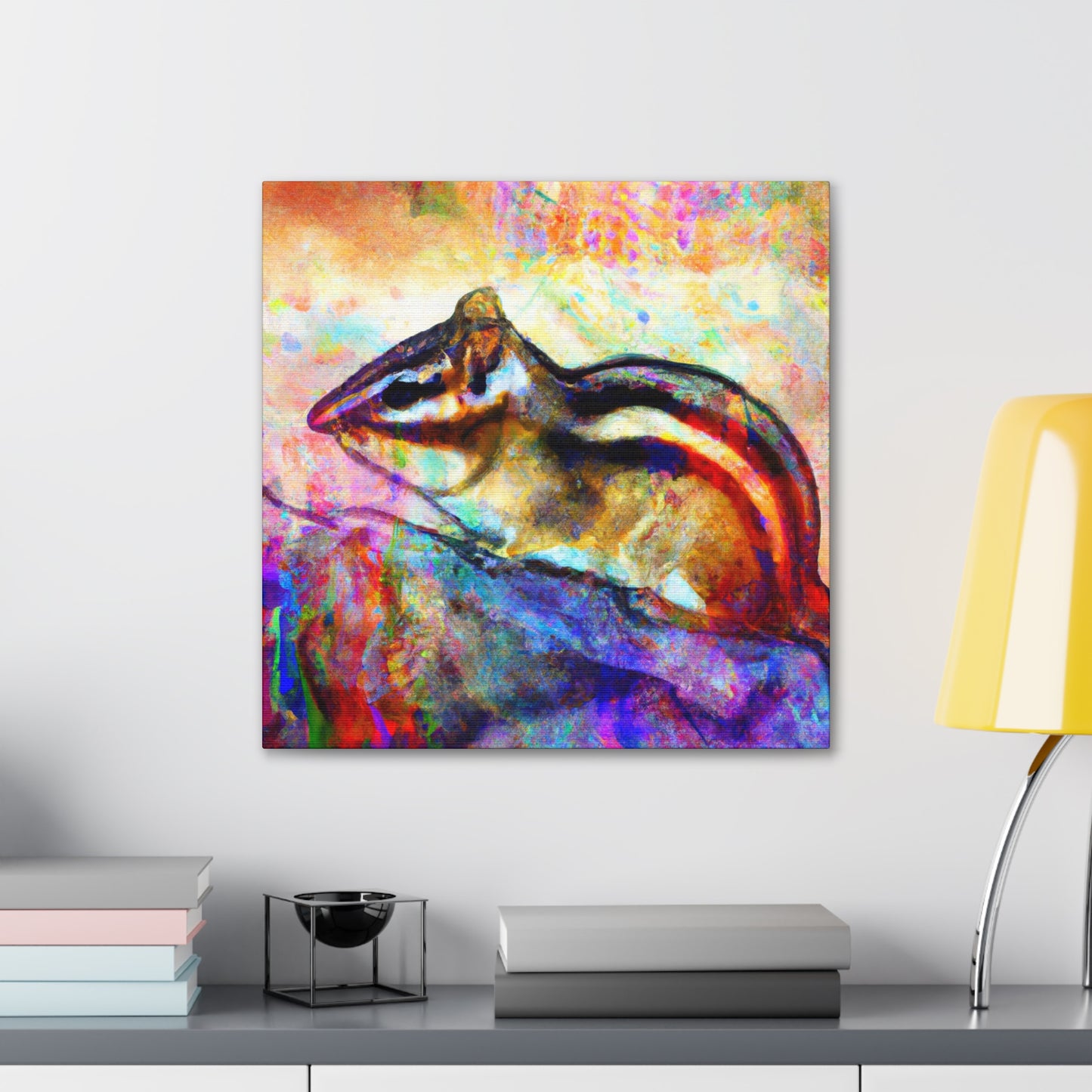 "Chipmunk in Hyperrealism" - Canvas