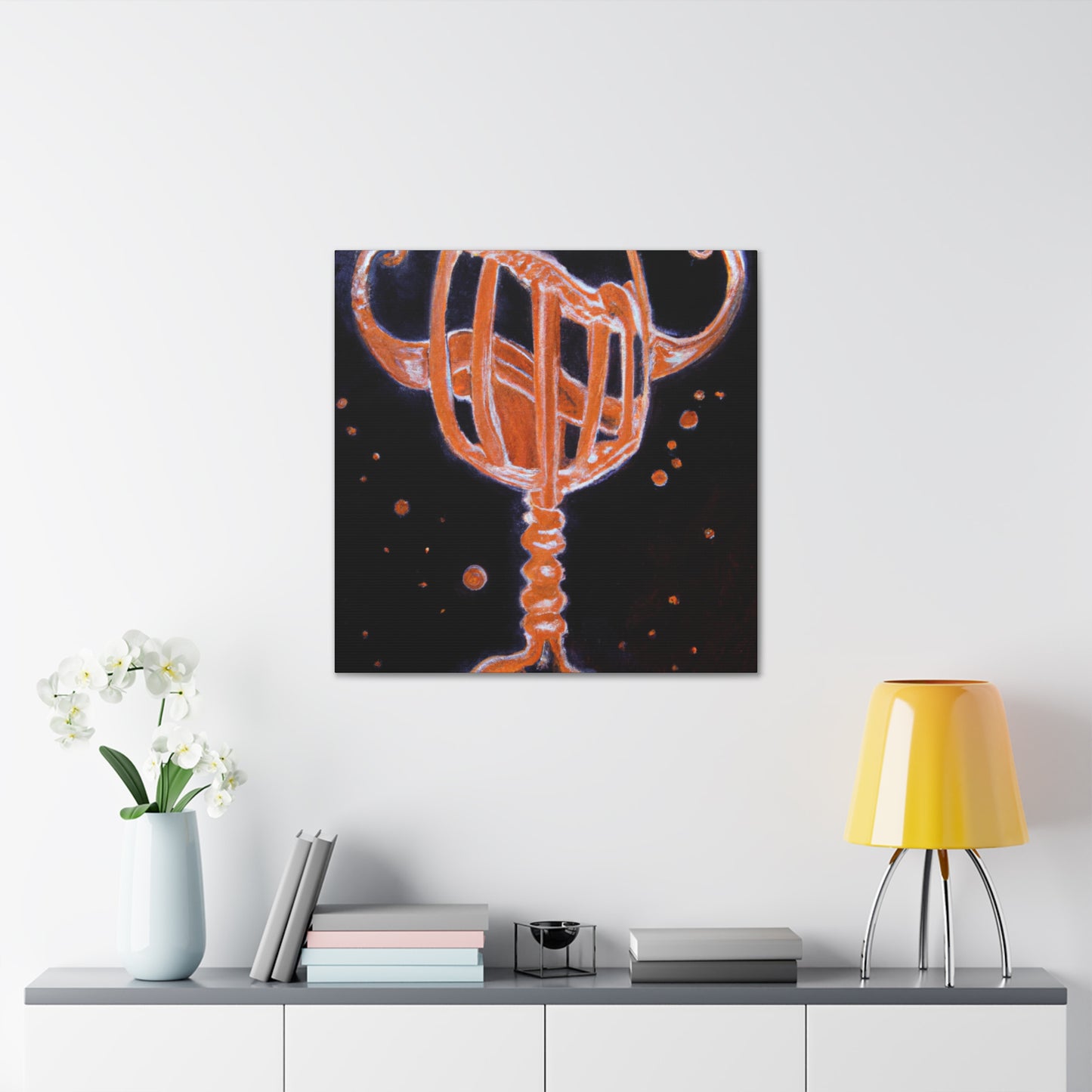 "Glorious Steampunk Wineglass" - Canvas