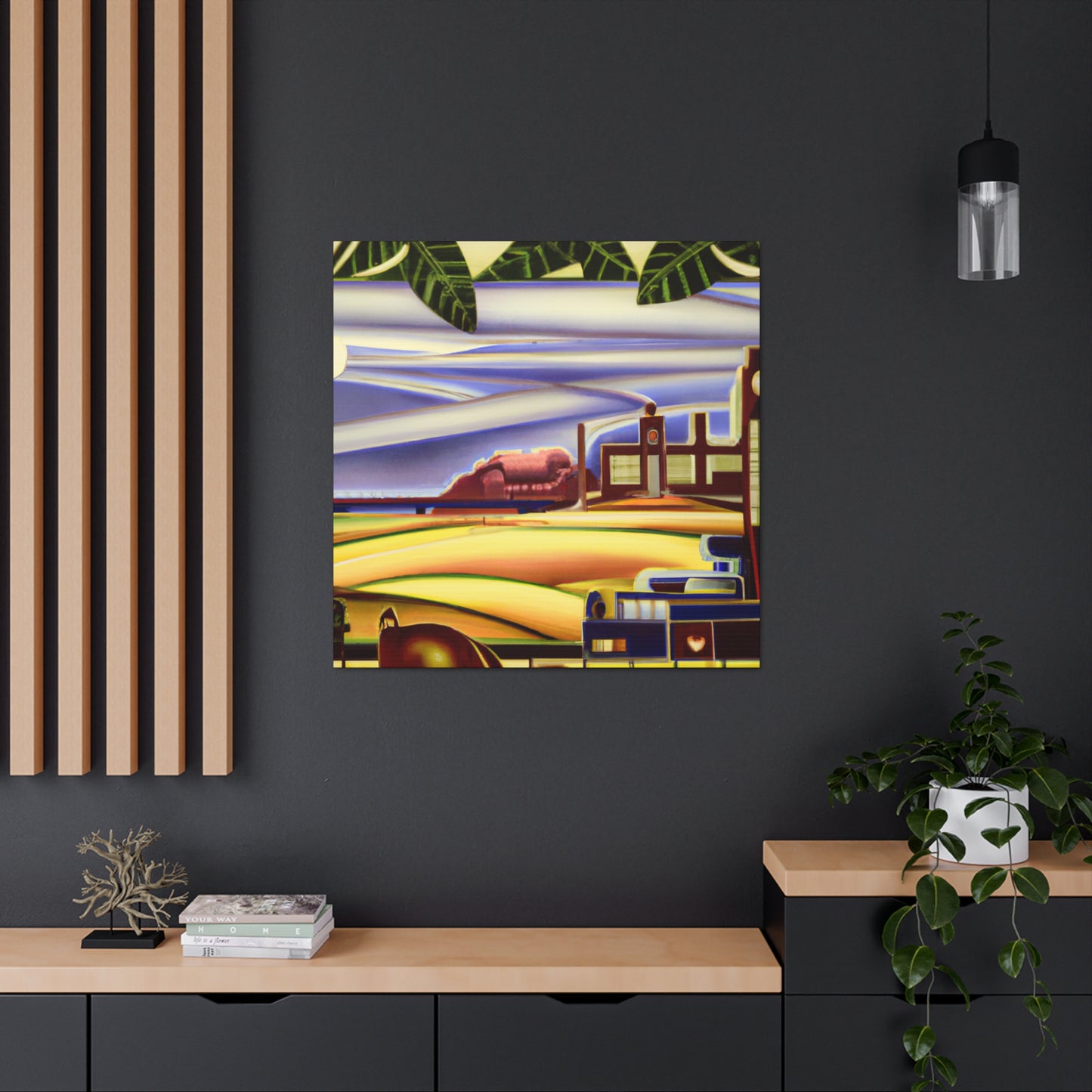 "Countryside in Art Deco" - Canvas