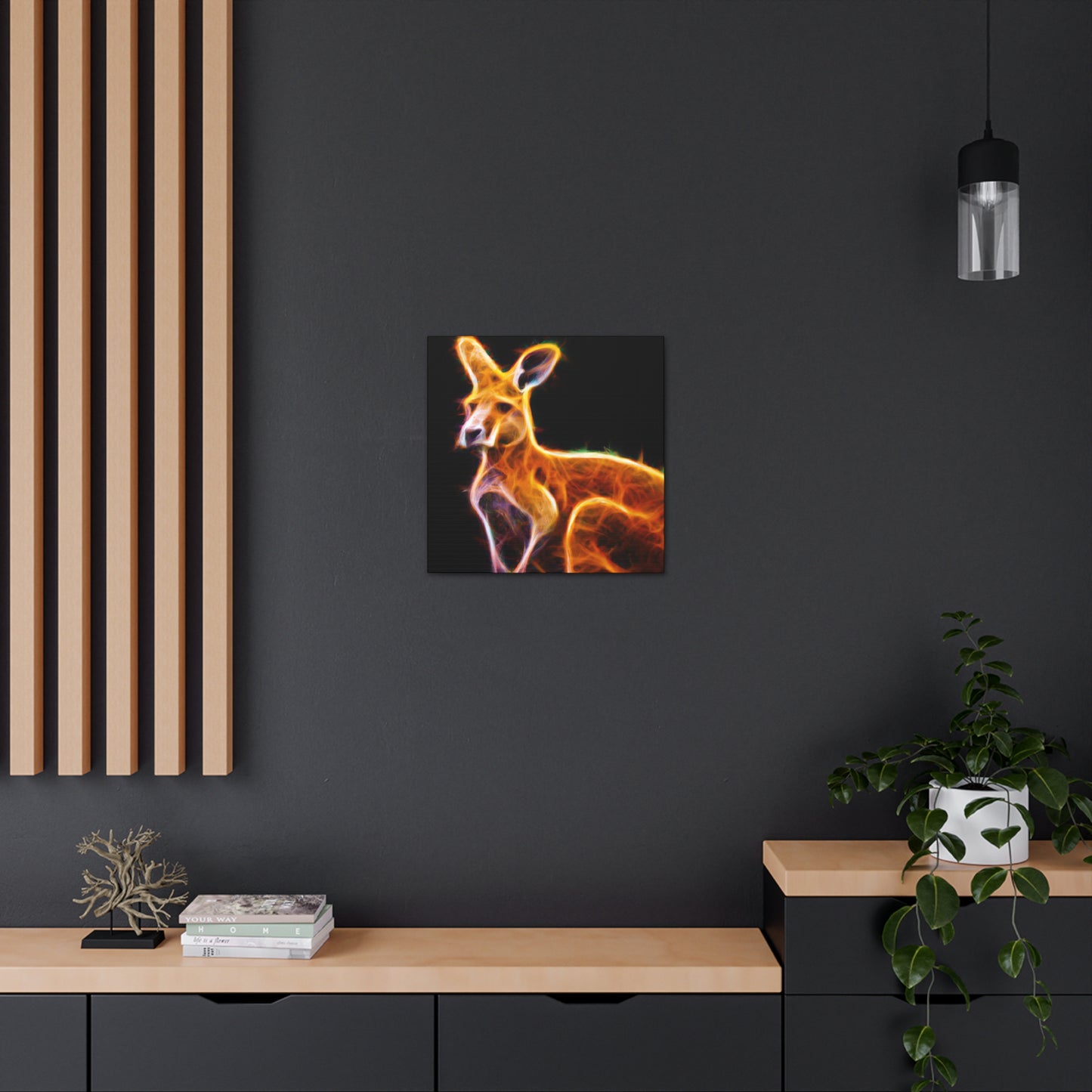 Kangaroo in Starlight - Canvas